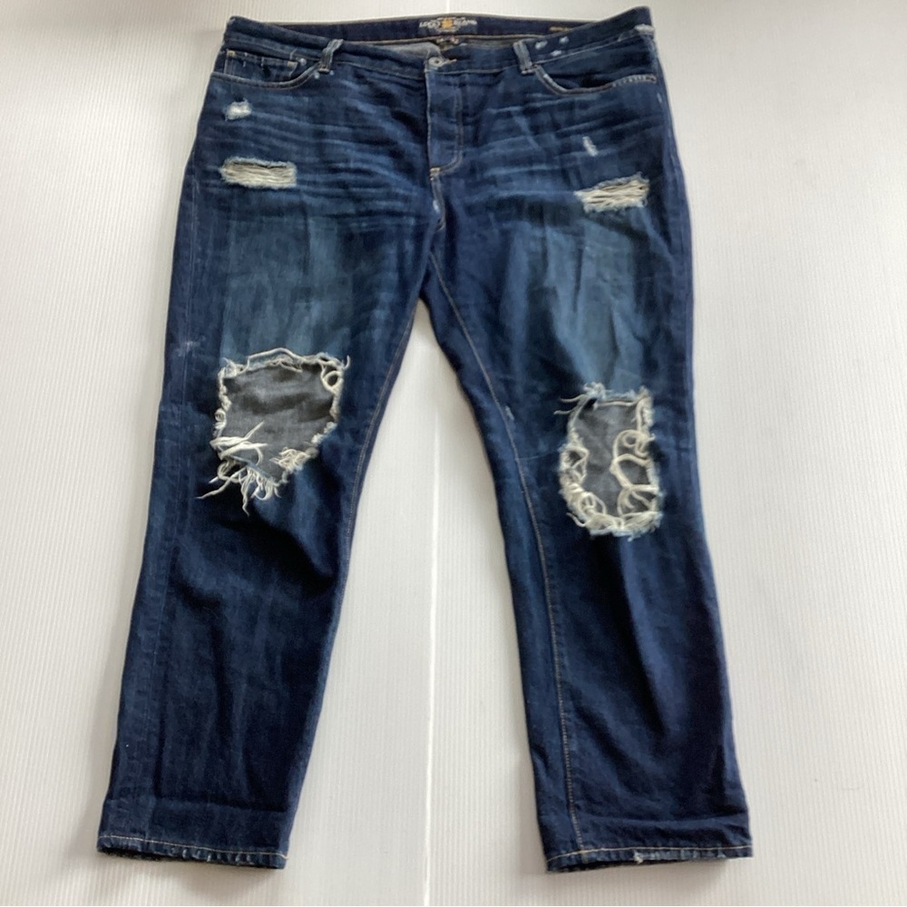 Lucky Brand Sienna Slim Boyfriend Distressed Jeans Womens Size 14/32